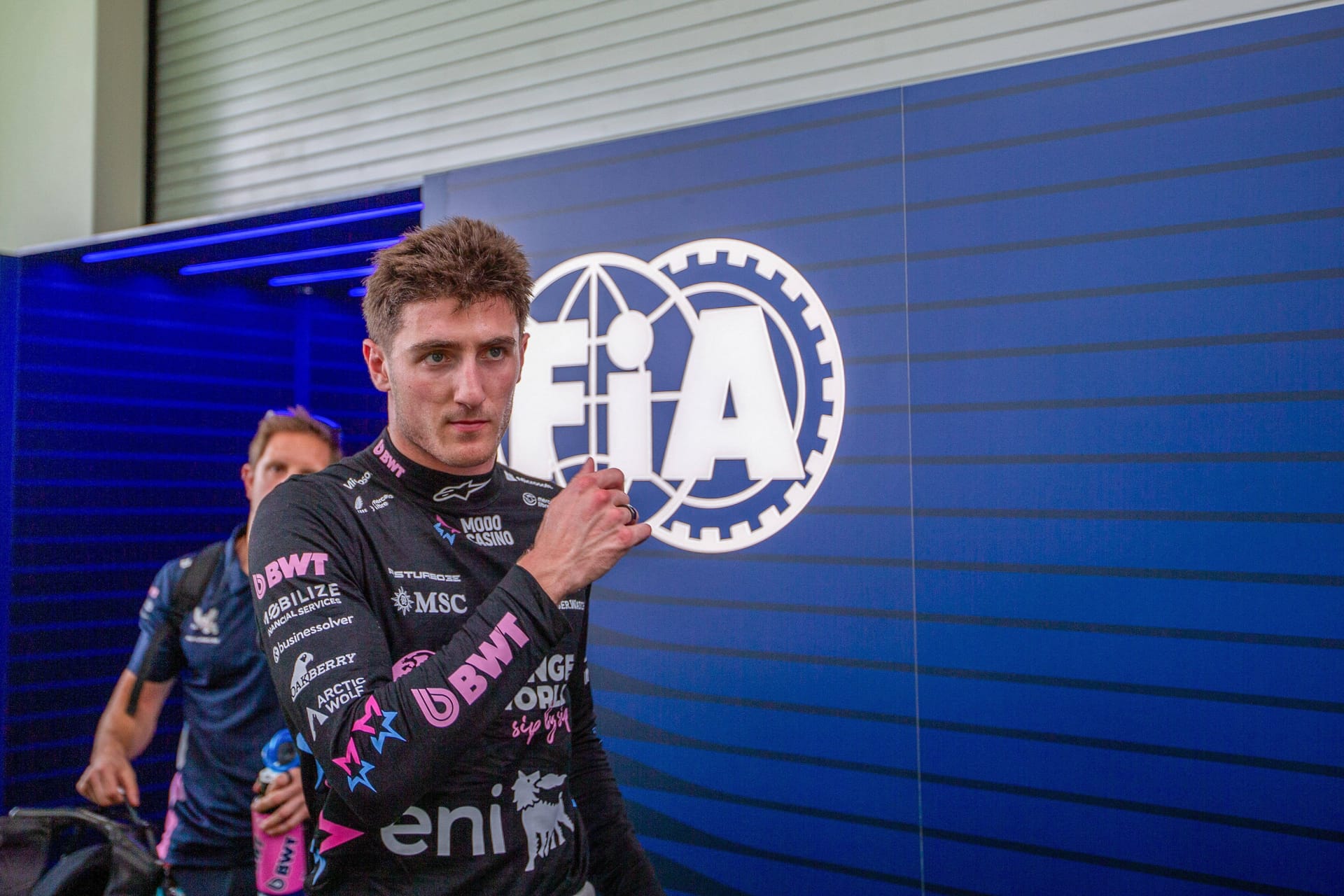 Jack Doohan: The young Australian has to clear his alpine cockpit.