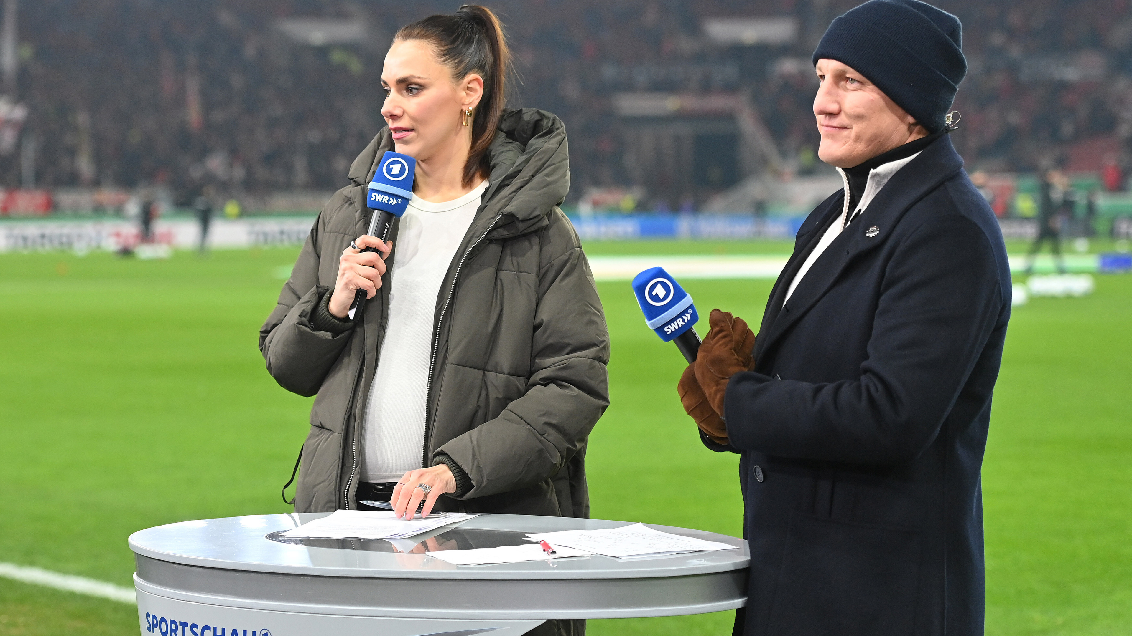 Esther Sedlaczk and Bastian Schweinsteiger