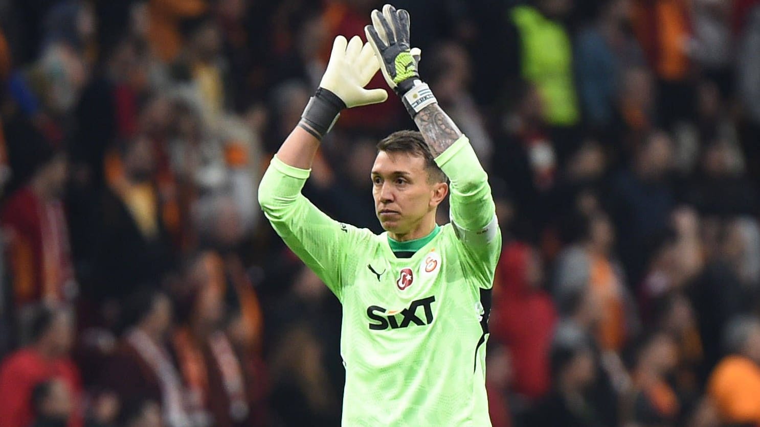 Galatasaray goalkeeper Fernando Muslera: The Uruguayer has been in the goal of the "Lion".