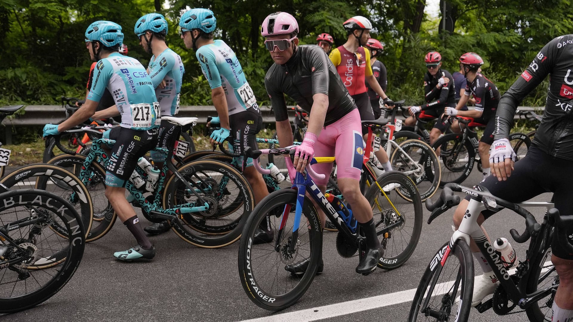Interruption: The sixth stage of the Giro had to be neutralized.