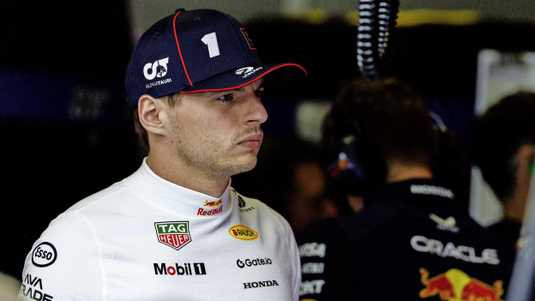 Max Verstappen in Imola.