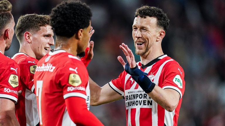 Ivan Perišic scored three times on behalf of PSV against Fortuna Sittard (photo: Orange Pictures)
