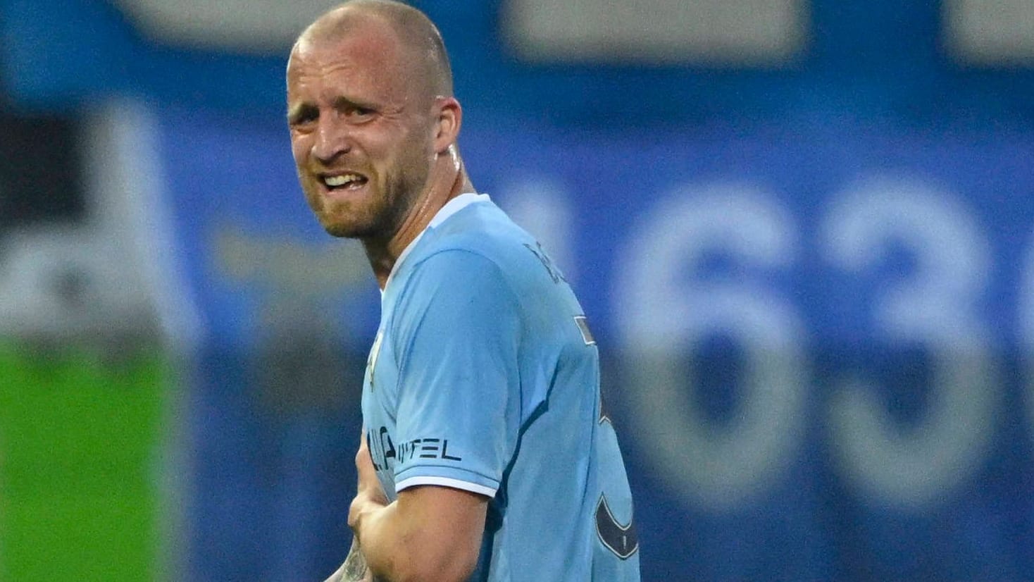 Philipp Hofmann: The Bochum striker had to get off the pitch early.