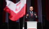 Presidential candidate Karol Nawrocki has been discredited by reports about his home ownership and informal care. Photo Leszek Szymanski/EPA     