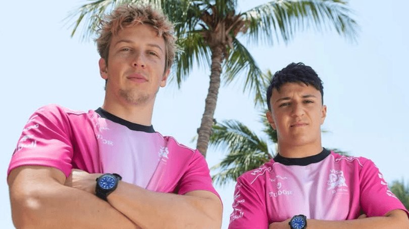 Liam Lawson (left) and Isack Hadjar: The two drivers have to get used to a new look of their racing bulls. Liam Lawson (left) and Isack Hadjar: The two drivers have to get used to a new look of their racing bulls.