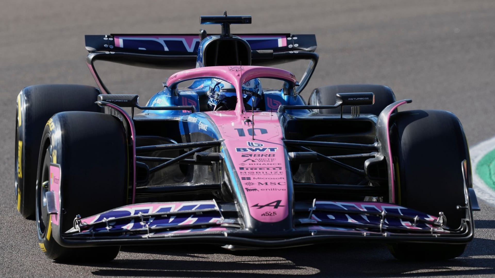 Pierre Gasly on the route in Imola: The Frenchman has been driving for Alpine since 2023.
