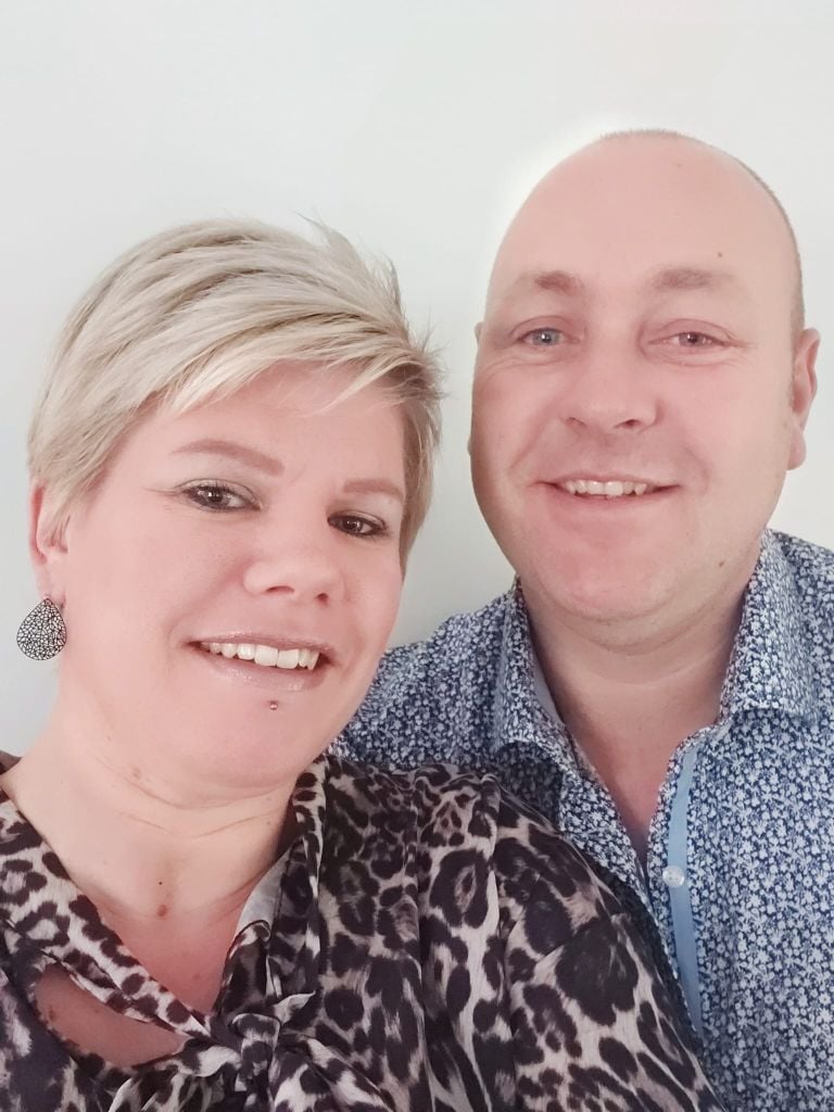 Proud Loes and Jan (private photo). 