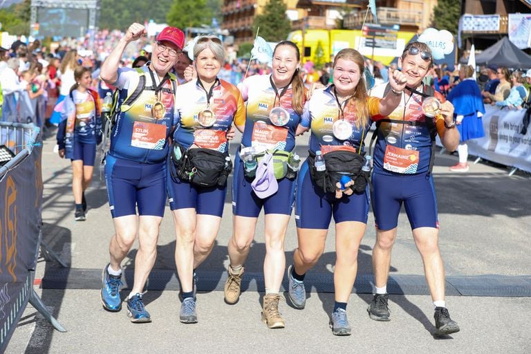 Team Bergop last year during their first participation (photo: Alpe d'HuZes).