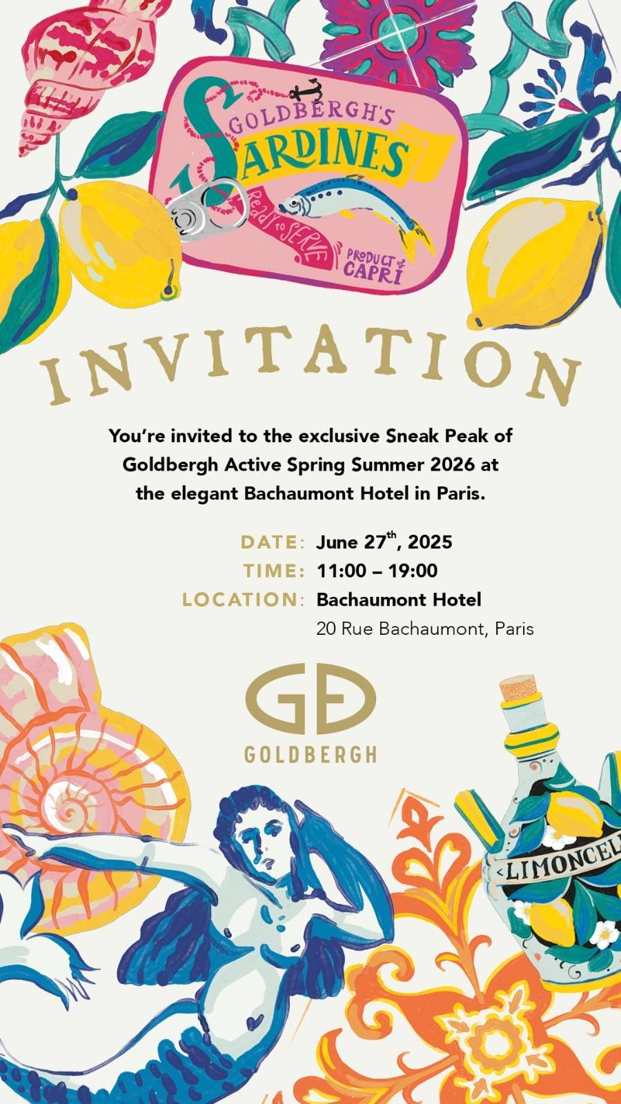 Goldbergh x Harrods Invitation