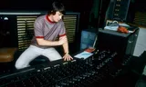 Brian Wilson in the studio around 1970.