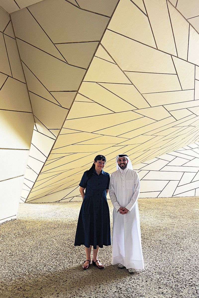   María Amalia García de Malba and Issa Al Shirawi by Qatar Museums