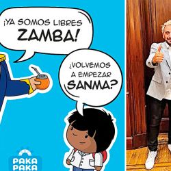 Wally Gómez met Manuel Adorni to start the Paka Paka signal, libertarian version. | Photo: CEDOC