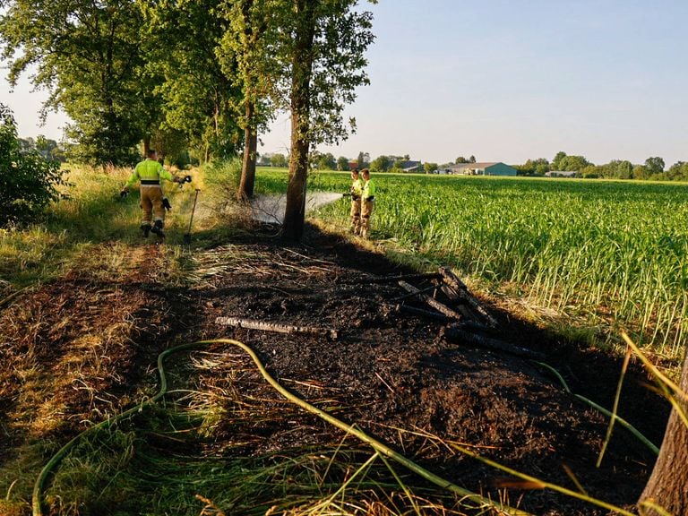 The fire brigade managed to prevent worse (photo: Addy Smits/press agency Heitink).