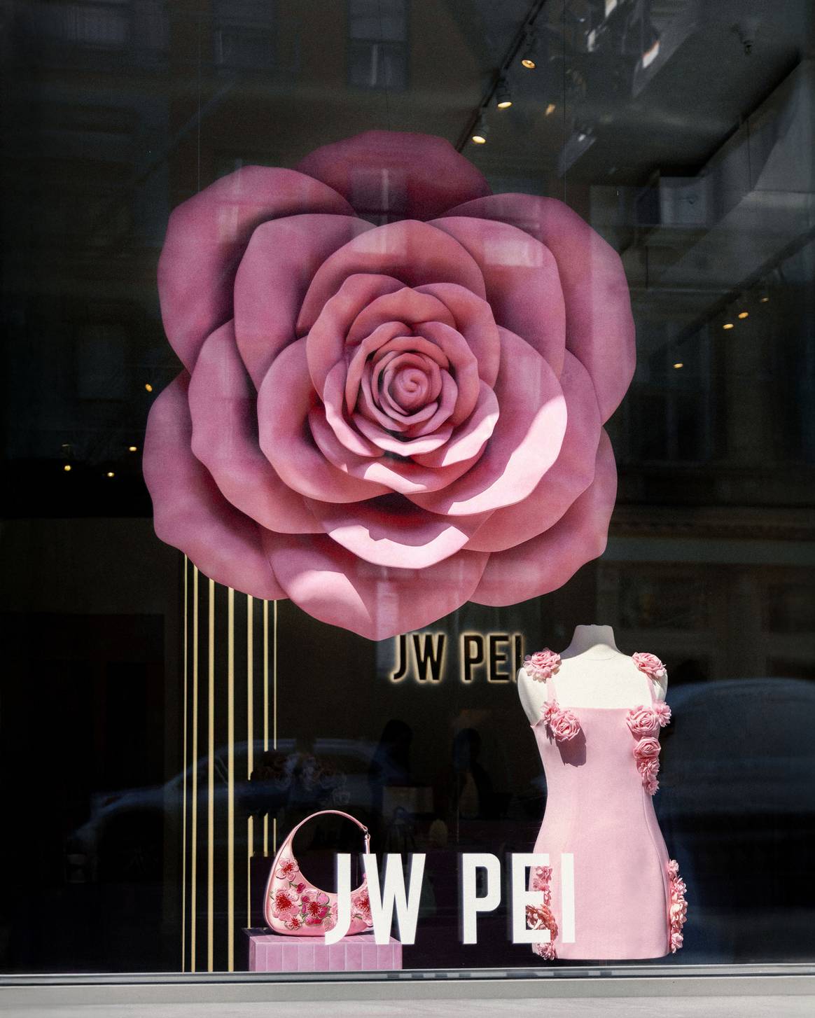Shop window of JW Pei's pop-up in New York (June 2025).
