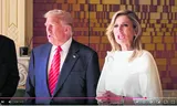 Queen Máxima seems to imitate President Trump's mouth.