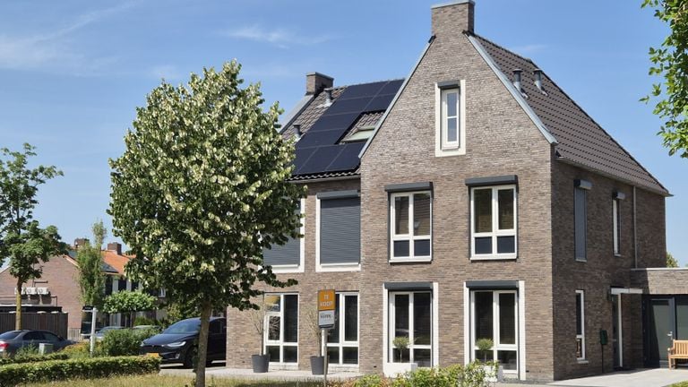 At a semi-detached house in the Loevensteinlaan in Oosterhout, both residents have their house on sale (photo: Niek de Bruijn)