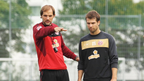 Andreas Ivanschitz with Thomas Tuchel 2010 near Mainz 05