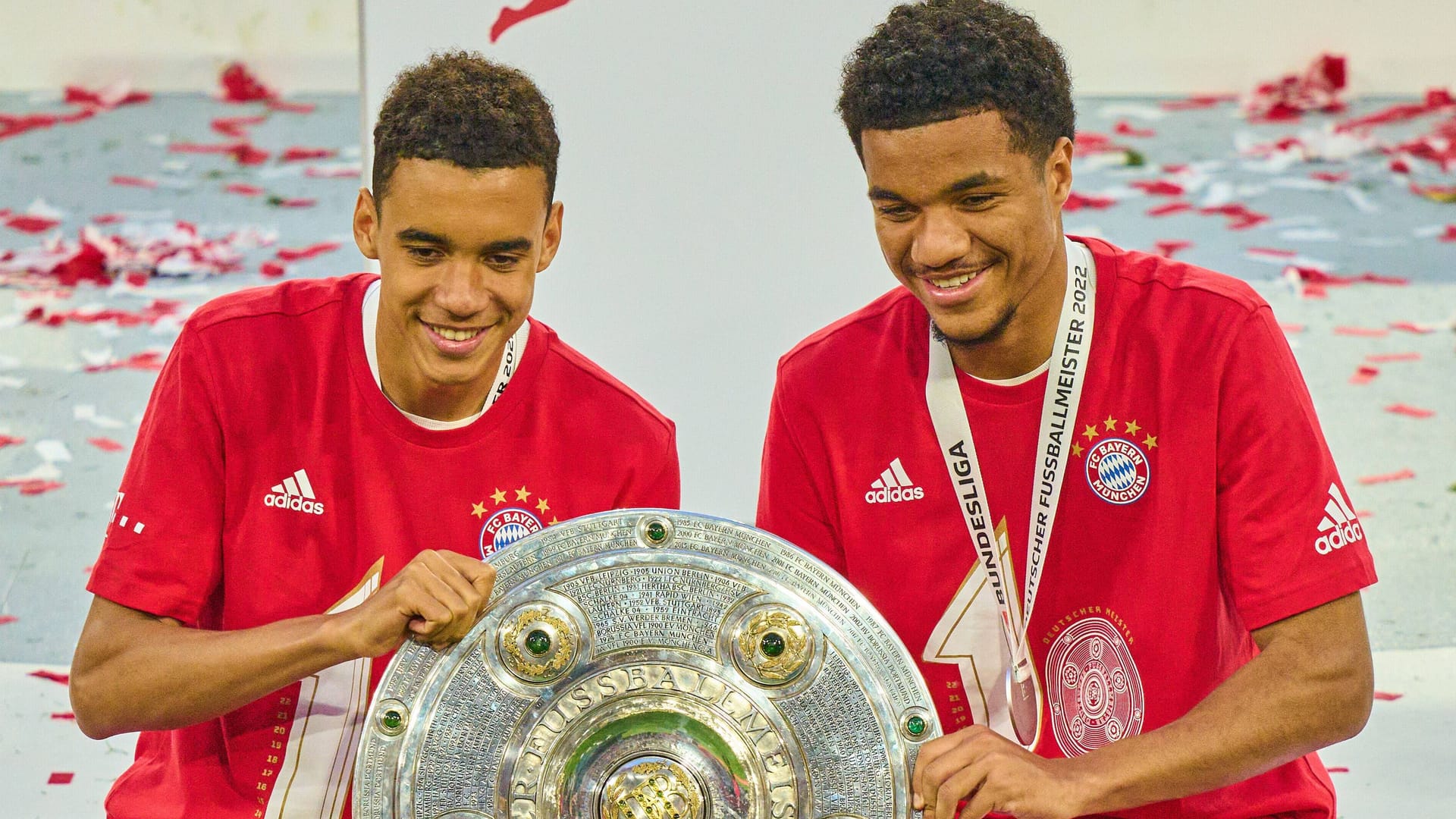 Malik Tillman (right) three years ago next to Jamal Musiala: The American used to play for FC Bayern.