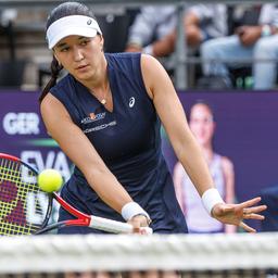 Tennis, WTA tour, single, women, 1st round, Badosa (Spain)-Lys (Germany), Steffi-Graf-Stadion: Eva Lys in action. (Source: dpa/Andreas Gora)