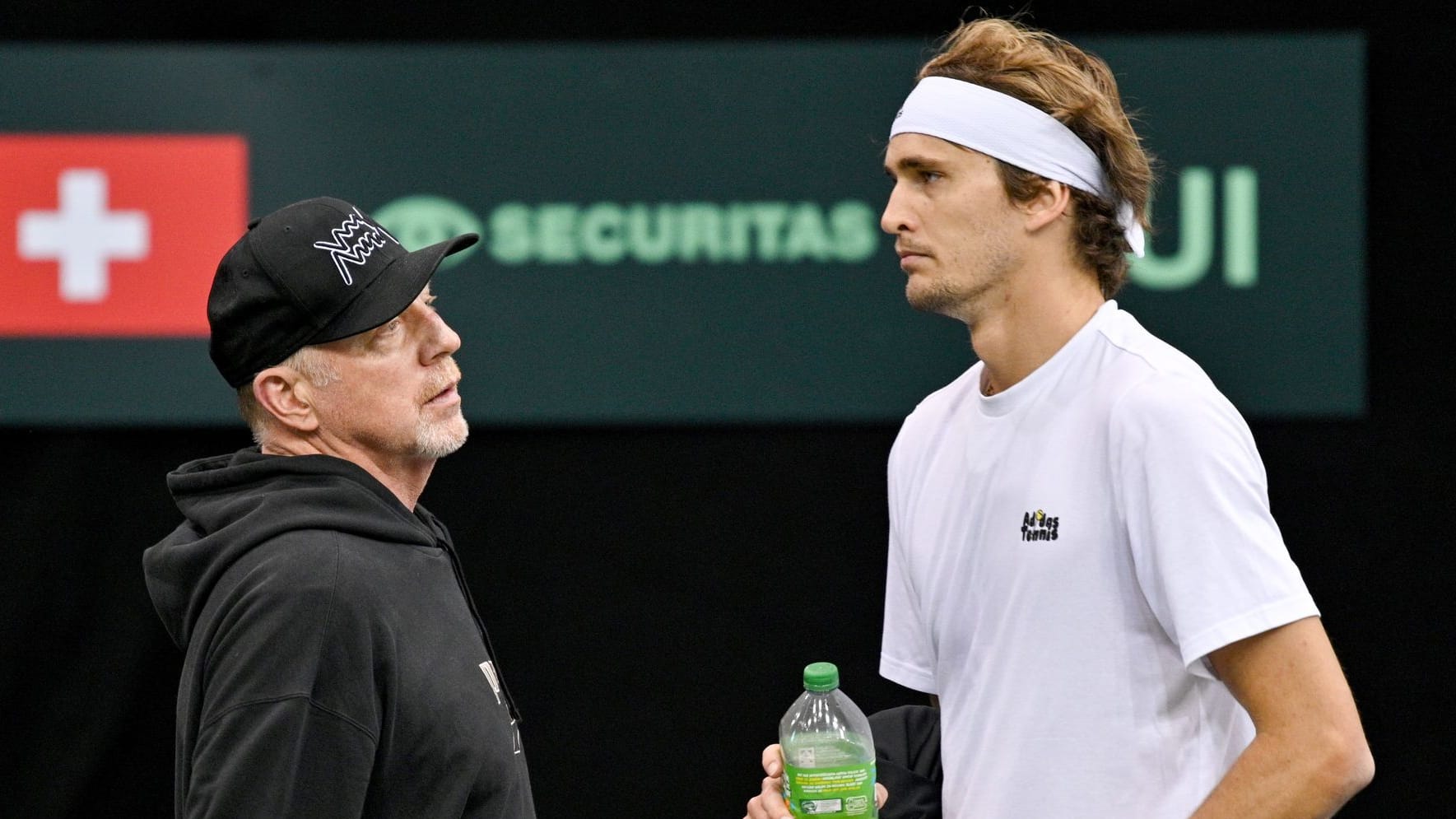 Boris Becker and Alexander Zverev