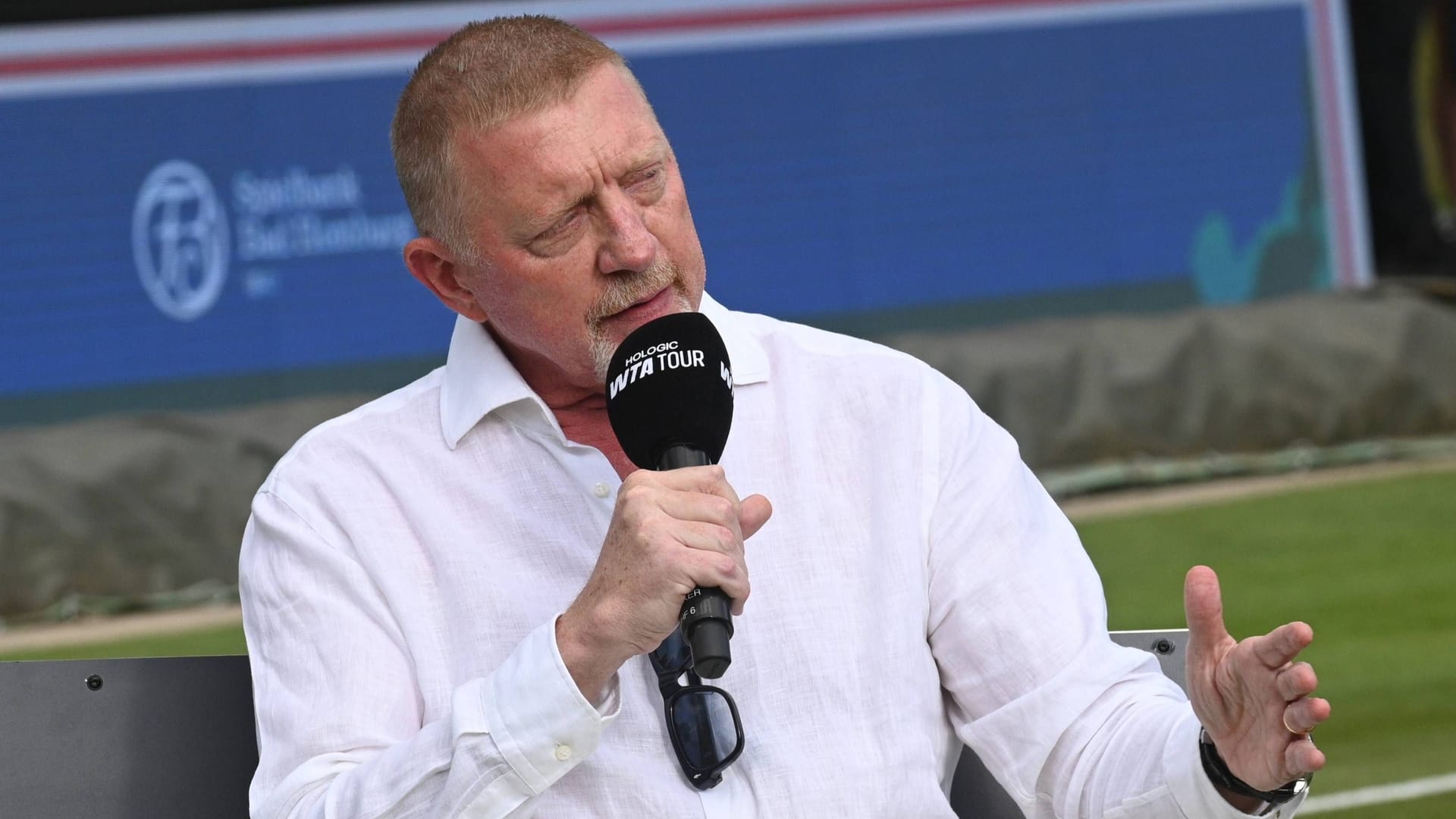 Boris Becker at the appointment in Bad Homburg: The six-time Grand Slam winner has been a tennis expert in demand for years.