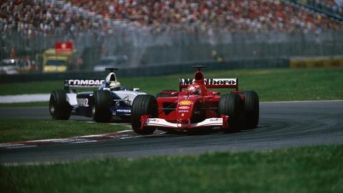 Ralf Schumacher did not pass brother Michael (right) for 44 rounds