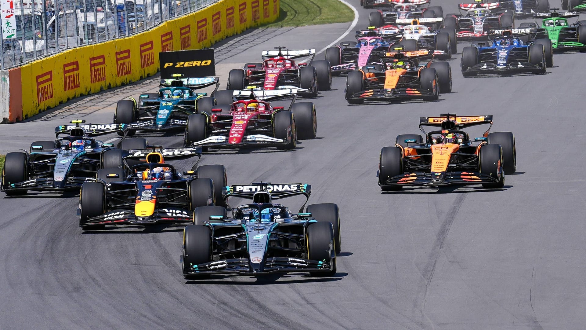 Formula 1 cars on the course in Canada: The Grand Prix has long been part of the racing calendar.