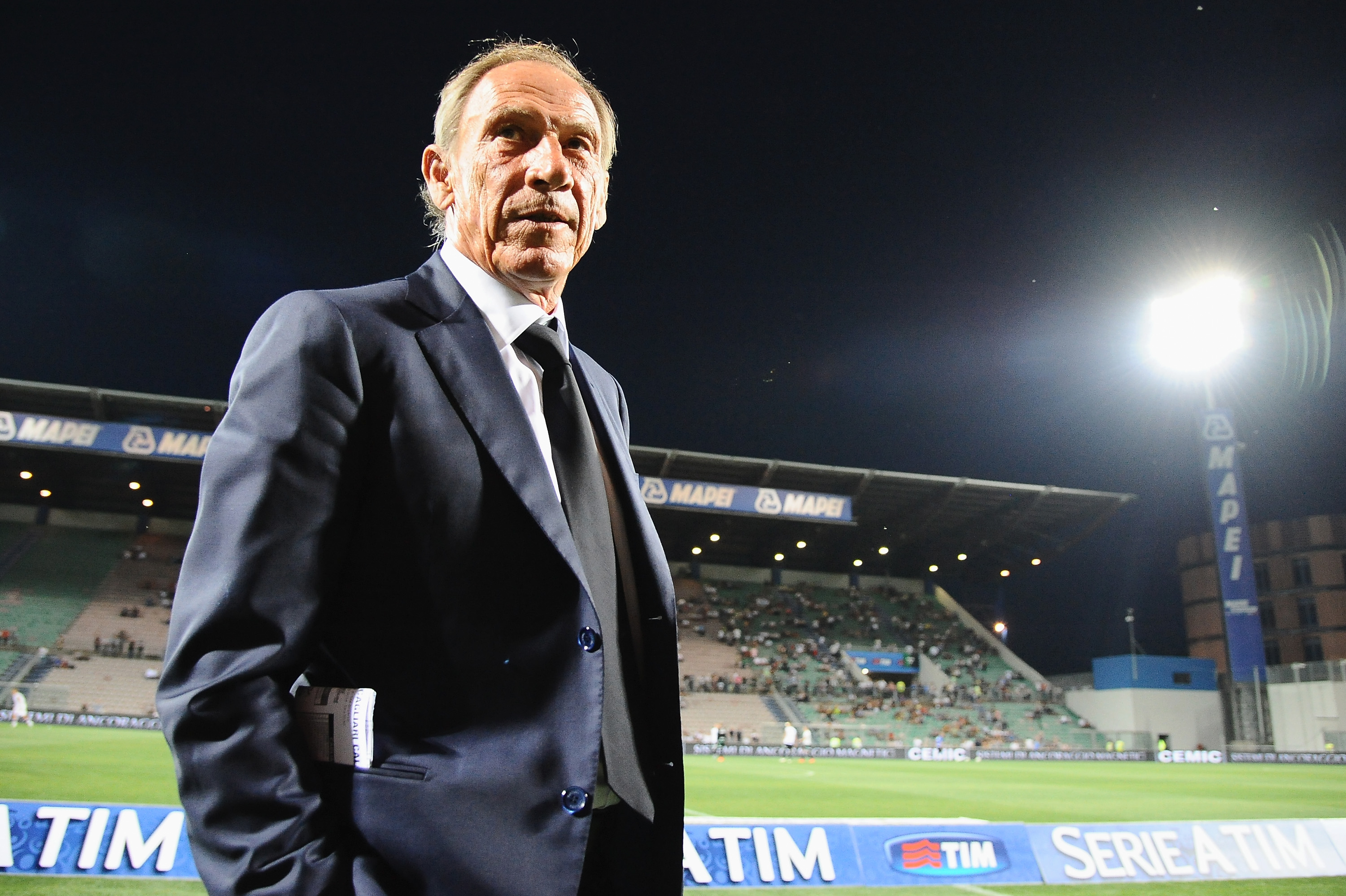 During the Serie A Match Bethaeen US Sassuolo Calcio and Cagliari Calcio on August 31, 2014 in Reggio nel Emilia, Italy.