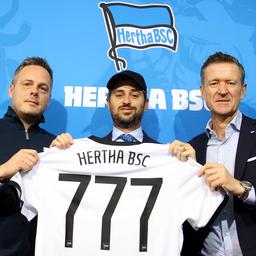 777 Partners and Hertha managers Kay Bernstein and Thomas Herrich keep jersey (source: Imago / Nordphoto)