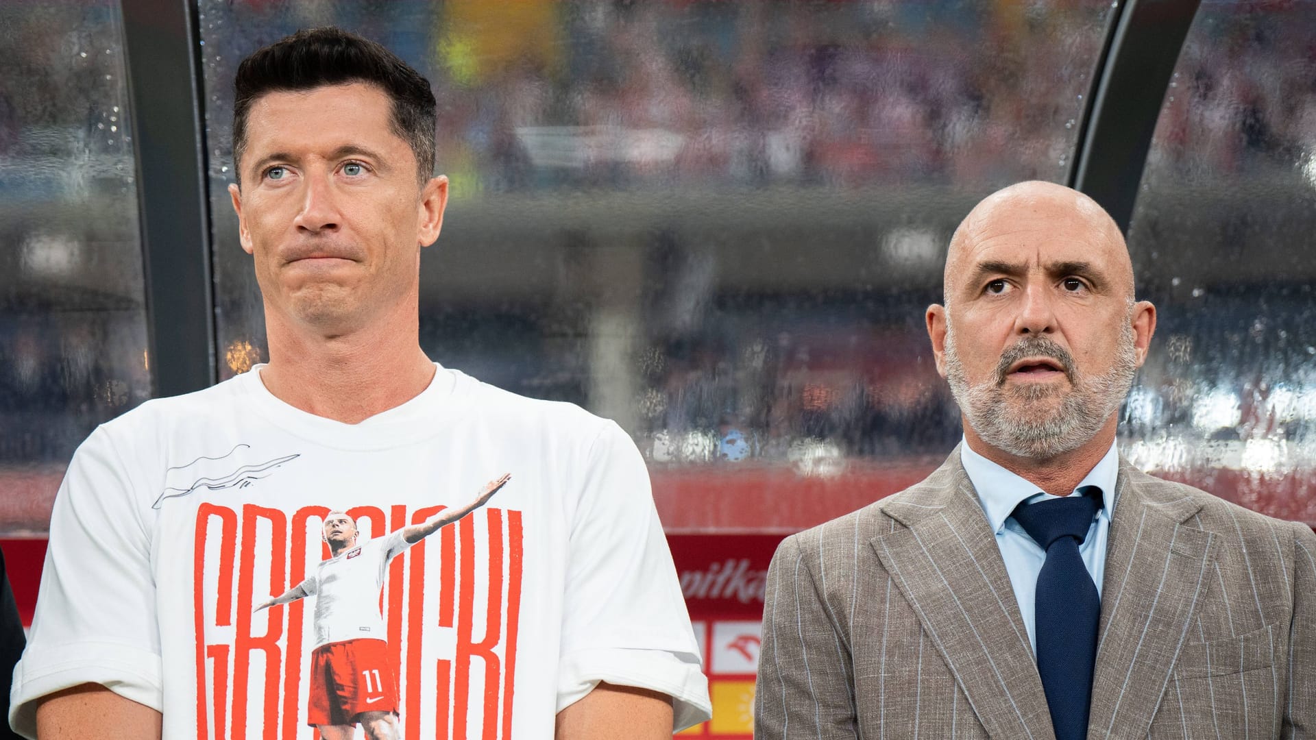 Robert Lewandowski and Michał Tastierz (right): The cooperation between the two recently seemed broken.