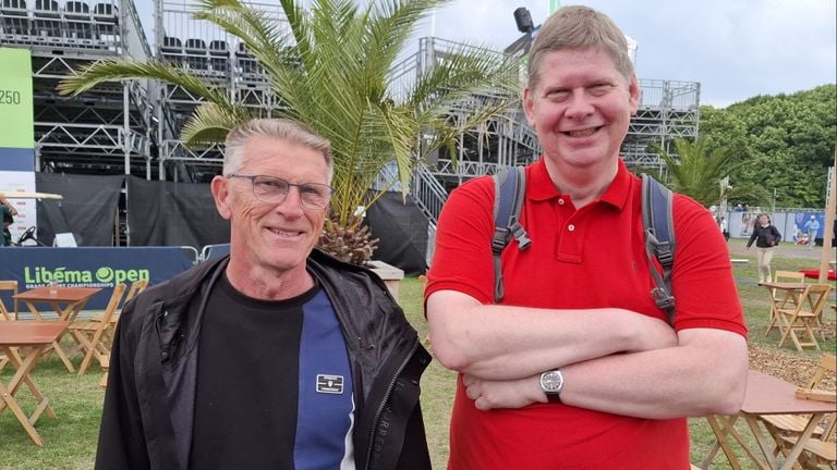 John and Peter from Berkel and Rodenrijs at the Libéma Open. (Photo: Leon Voskamp)
