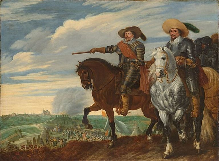 Frederik Hendrik and Ernst Casimir at the siege of Den Bosch in 1629 (source: Wikimedia Commons).