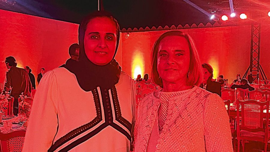 His excellence Sheikha al Mayassa Bint Hamad Bin Khalifa Al Thani, president of Qatar Museums and Teresa Bulgheroni