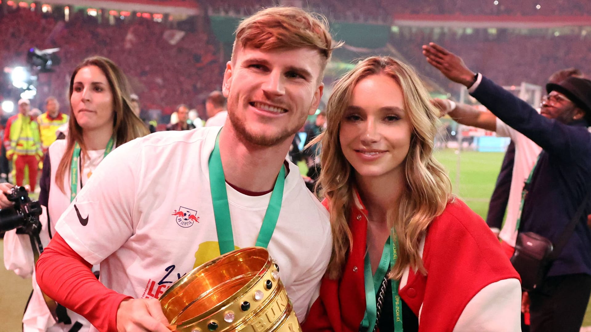Timo Werner and his wife Paula: They met in Leipzig.