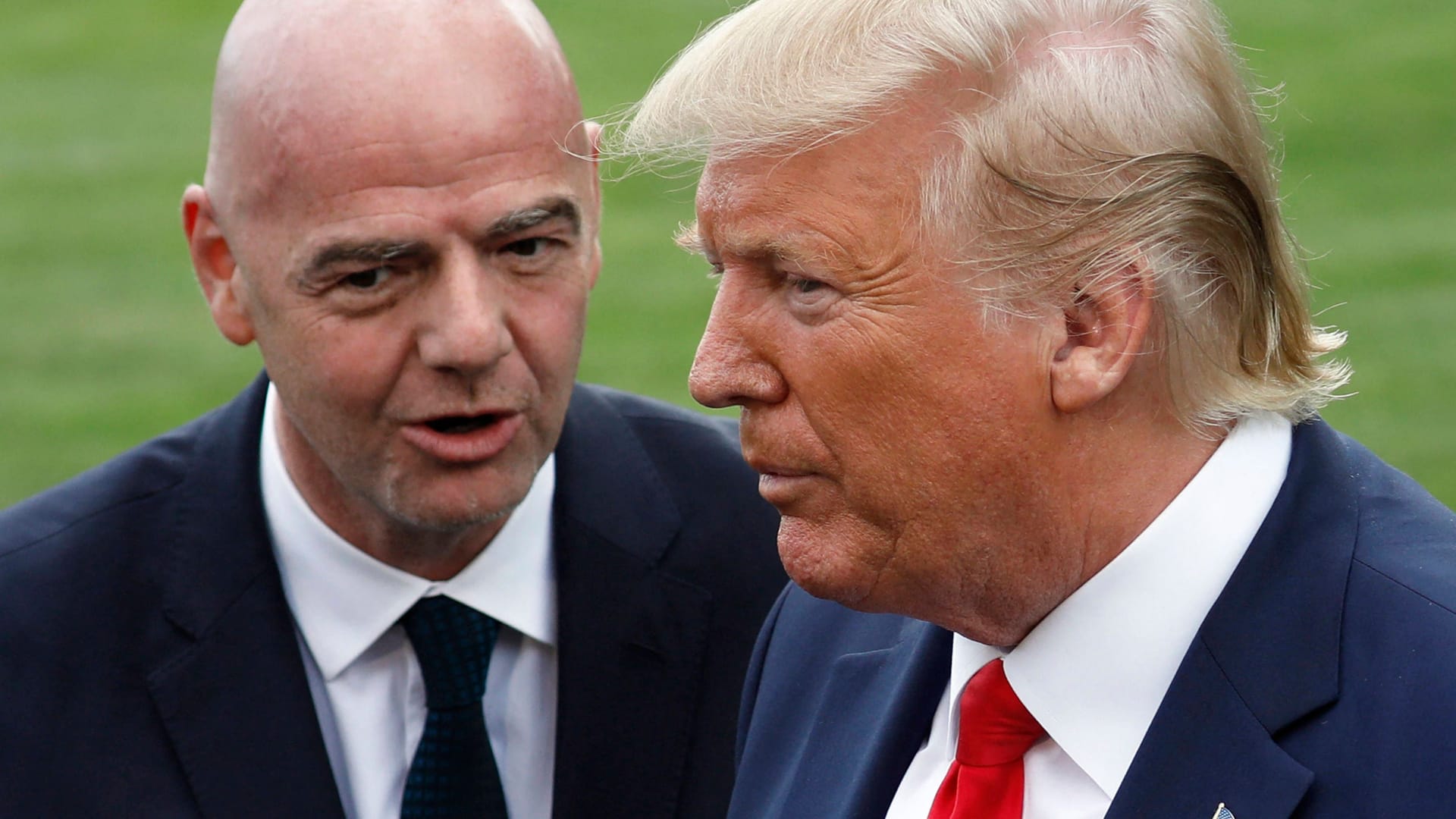 Donald Trump (right) and Gianni Infantino: The US President and the FIFA President recently met because of the 2026 World Cup.