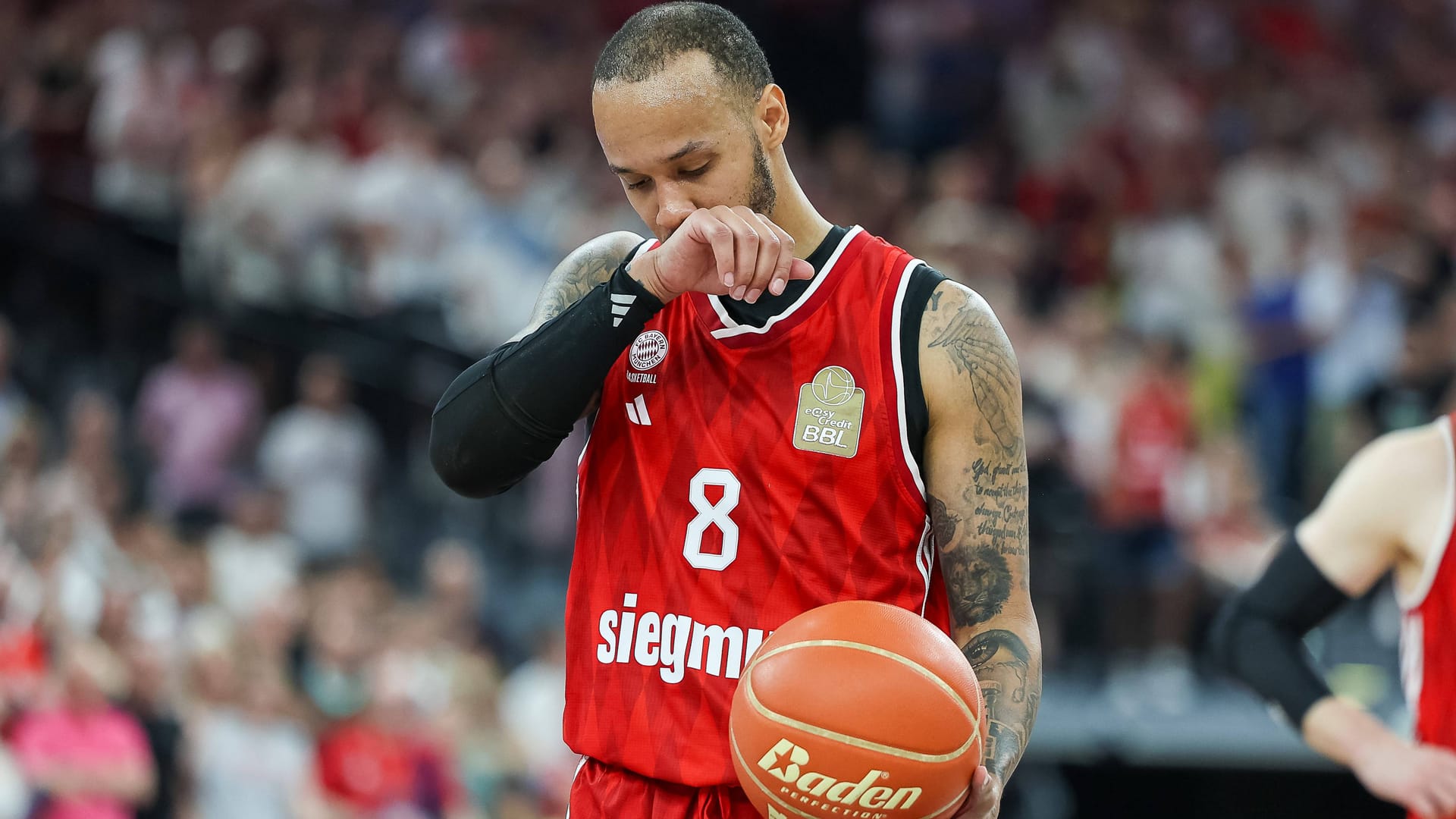 Bavaria's Shabazz Napier during the free throw against Ulm: The Munich team can now afford nothing in the final series.