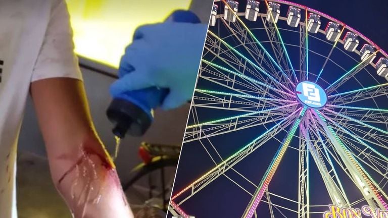 A man was stabbed at the Tilburg fair (photo: Police Tilburg/Omroep Brabant).
