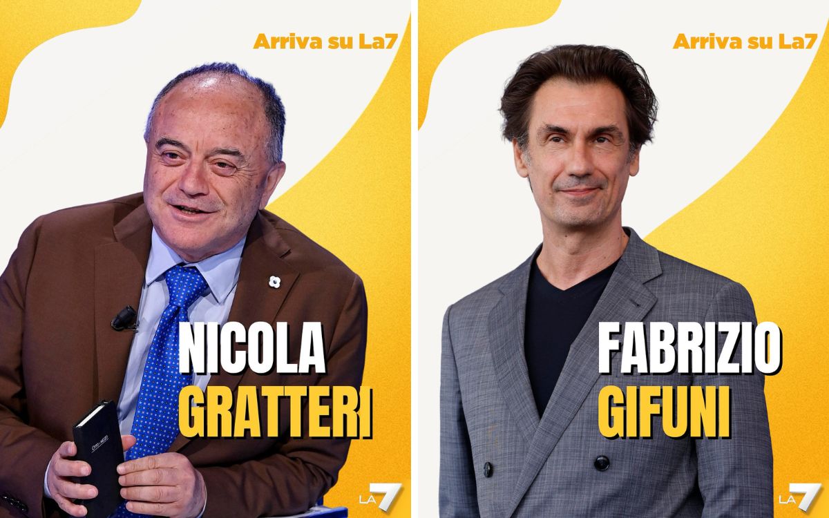 Nicola Gratteri and Fabrizio Gifuni on La7