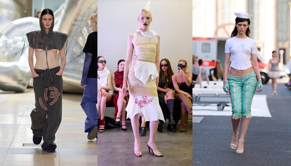 From left to right: Lueder, Laura Gerte, Clara Miramon SS26