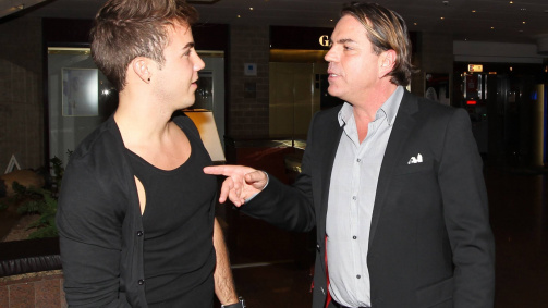 November 2012: Mario Götze, then at BVB, in exchange with his consultant Volker Struth 