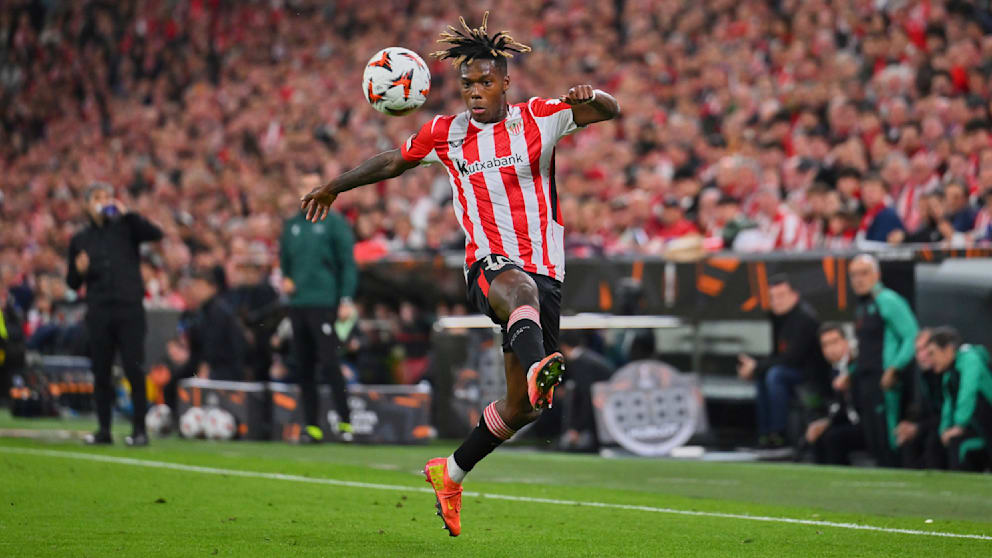 Nico Williams im Einsatz für seinen Jugendklub Atheltic Bilbao