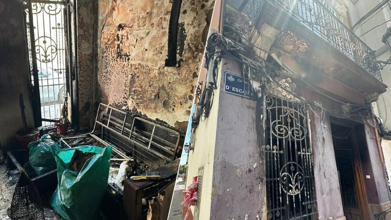 The damage in the house is huge (photo: Laura van Casteren.)