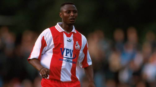 Moses Sichone 2000 in the jersey of the 1st FC Cologne