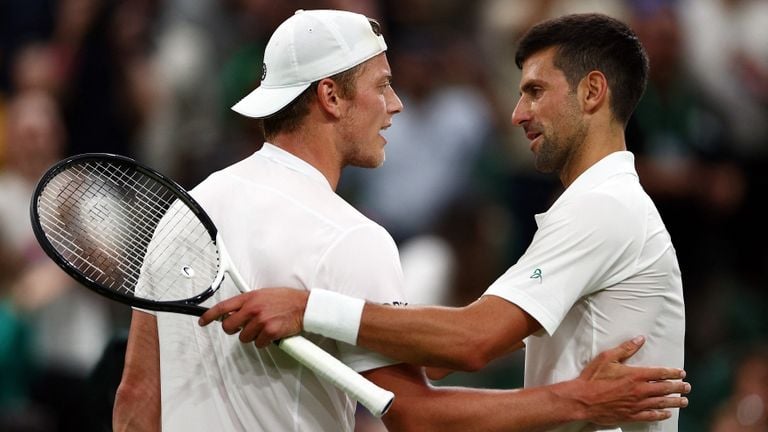 Tim van Rijthoven after his defeat against Novak Djokovic on Wimbledon (photo: ANP)