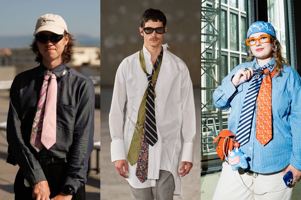 Street styles (Florence and Berlin) as well as Junya Watanabe (center)