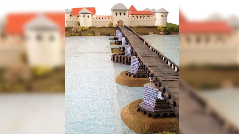 A model how Cuijk looked like in Roman times (photo: Wikimedia Commons).
