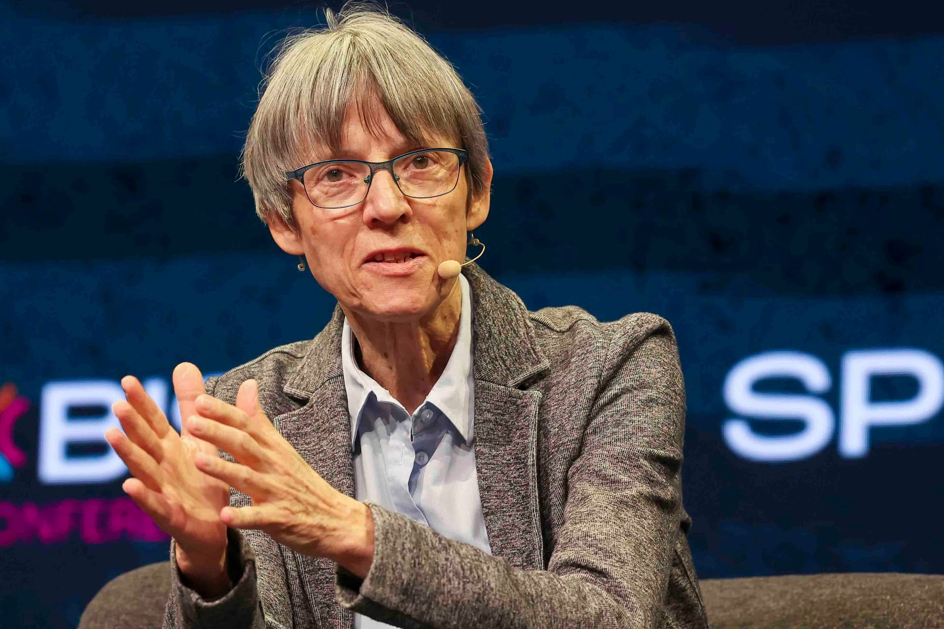 Sylvia Schenk at the Spobis conference.