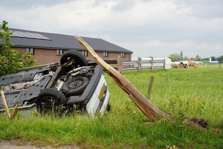Also at Oosteind, Spin caused an accident (source: 112brabant.nl)
