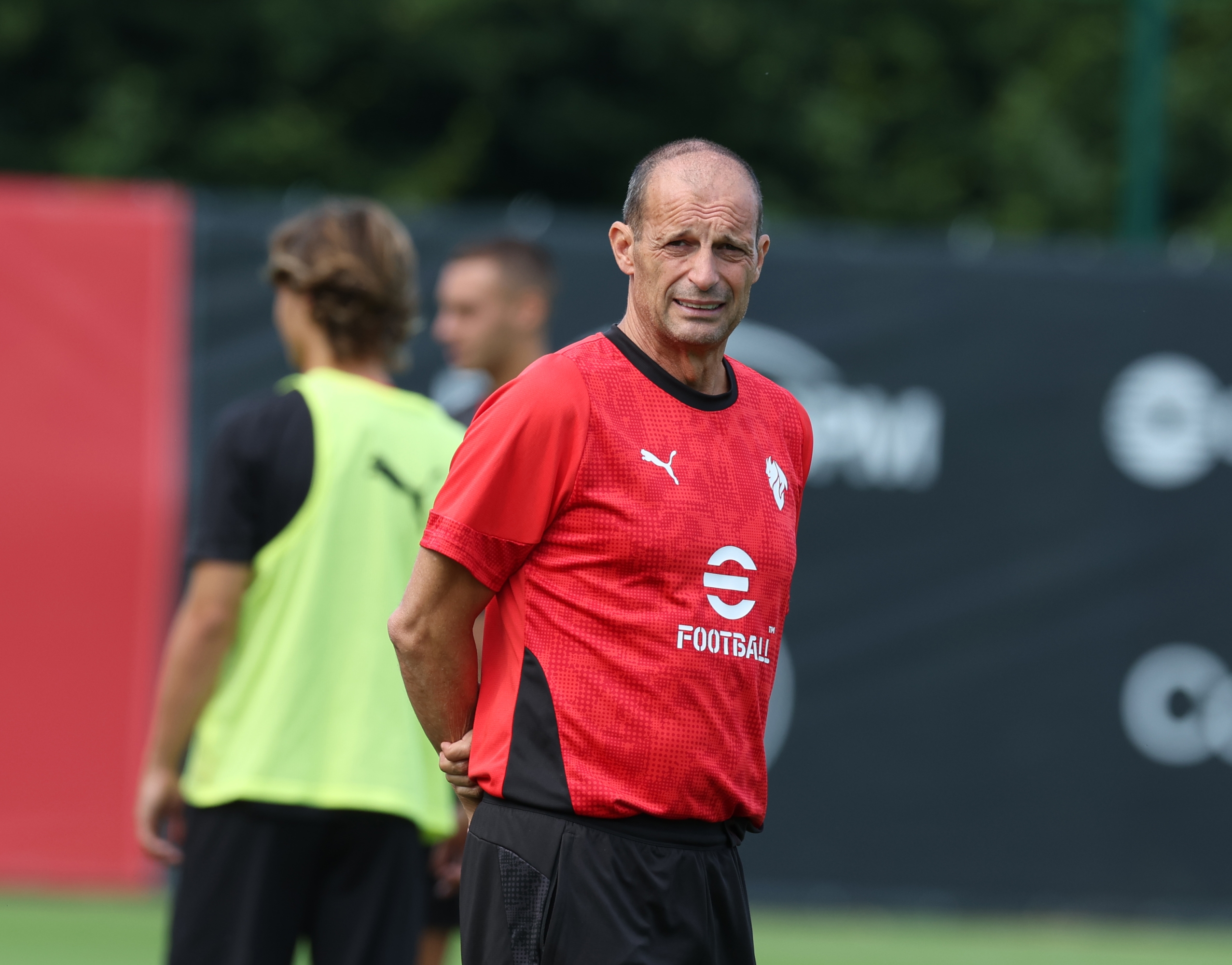 Cairate, Italy - July 12: Head Coach AC Milan Massimiliano Allegri Reacts During the AC Milan Training Session at Milan Sports Center on July 12, 2025 in Cairate, Italy. (Photo by Claudio Villa/AC Milan via Getty Images)