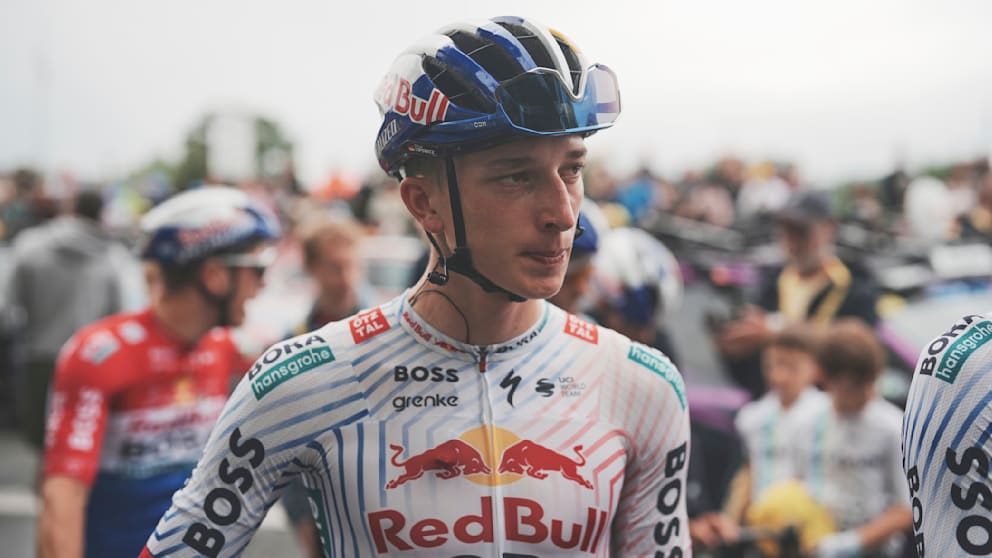 Florian Lipowitz vor dem Start am Sonnabend in Pau